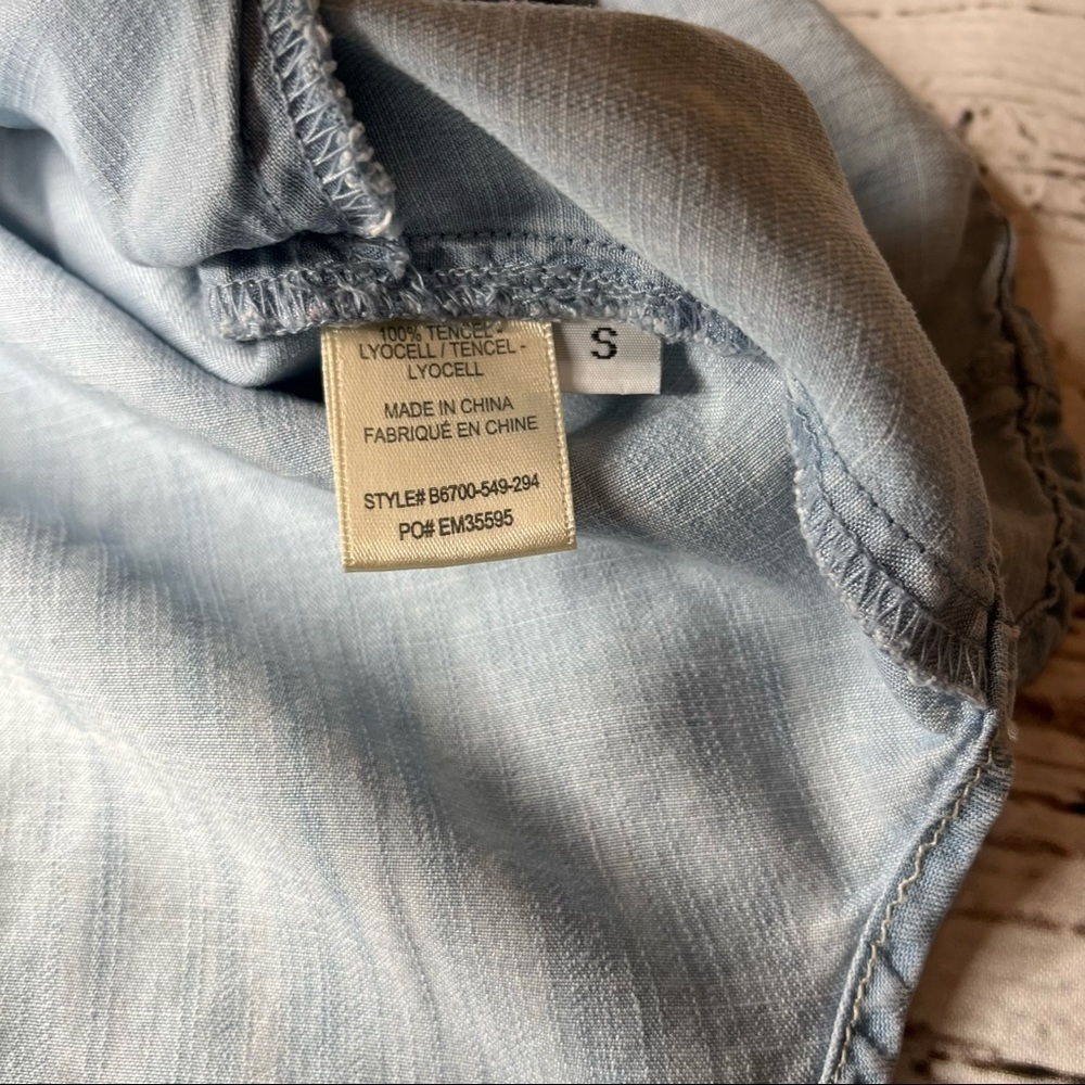 Cloth & Stone Chambray Tunic Dress Size S - Picture 4 of 8